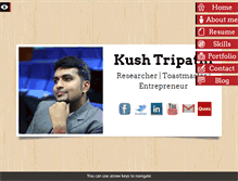Tablet Screenshot of kushtripathi.com